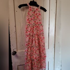 Floral Pink Kids Dress